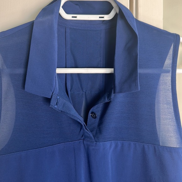 Nike dry fit golf sleeveless shirt blue nwt small - Picture 2 of 6